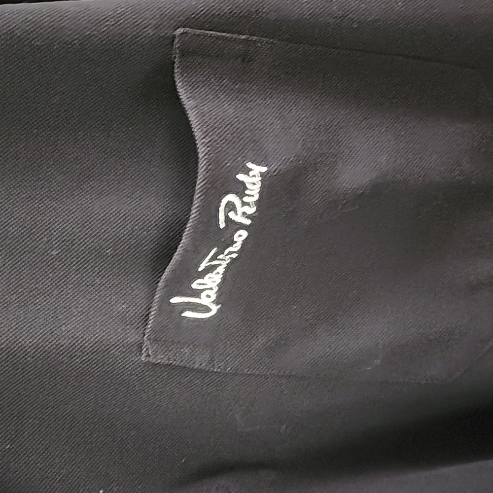Valentino Rudy Navy Polo Shirt | Vintage Retro Collar | Men’s - Picture 3 of 11